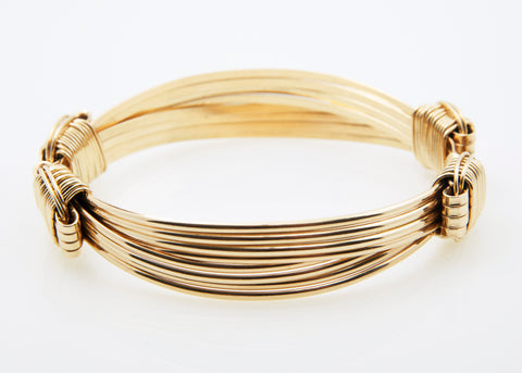 Classic Bracelet 14k Solid Gold 4-Strand