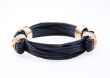 Classic Bracelet Synthetic Elephant Hair with 14k Gold Fill X-knots