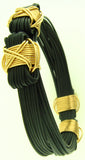 Classic Bracelet Synthetic Elephant Hair with 14k Gold Fill X-knots