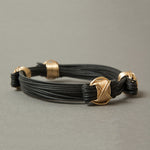 Classic Bracelet Synthetic Elephant Hair with 14k Gold Fill X-knots