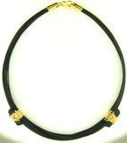 Synthetic Elephant Hair Necklace with14KT Gold Fill X-knots