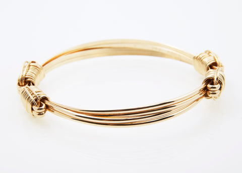 Classic Bracelet 14k Solid Gold 2-Strand