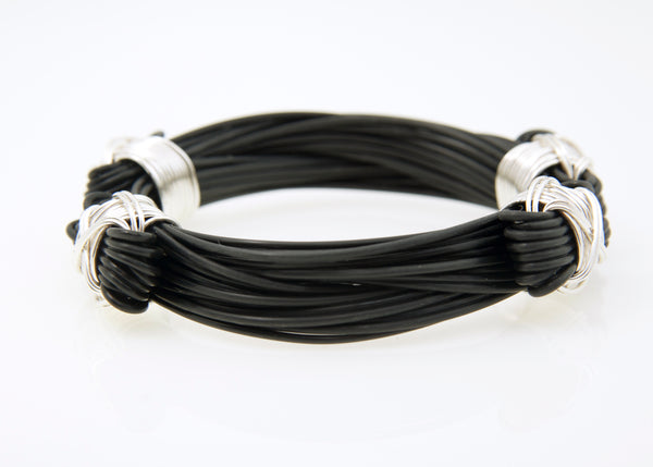 Elephant Tail hair Bracelet ネパール製 African Artificial Elephant Hair 5 Strand Bracelet With 4