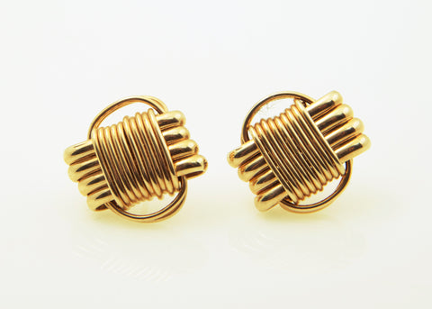 Earrings 14k Solid Gold Stud Large