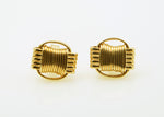 Lightweight Earrings 14KT Solid Gold Stud Small