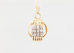 Small Pendant 14KT Solid Gold with Diamonds