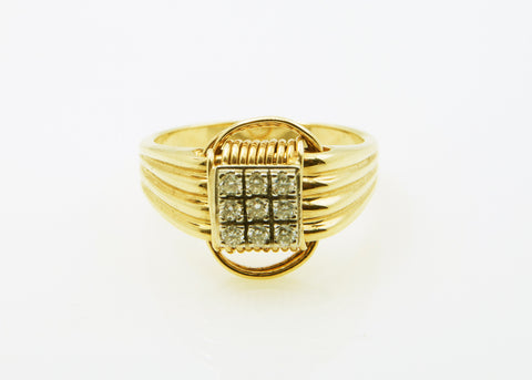 Ring 14KT Solid Gold with Diamonds