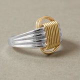 Two Tone Single Knot Ring